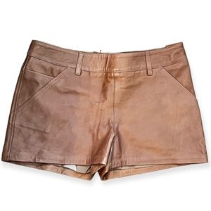 A.P.C Rue Madame Paris Lamb Leather Mini Shorts🥳🥳❌❌